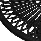 vidaXL Bistro Set Patio Table and Chairs Outdoor Garden 3 Piece Cast Aluminum