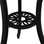 vidaXL Bistro Set Patio Table and Chairs Outdoor Garden 3 Piece Cast Aluminum