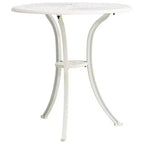vidaXL Bistro Set Patio Table and Chairs Outdoor Garden 3 Piece Cast Aluminum