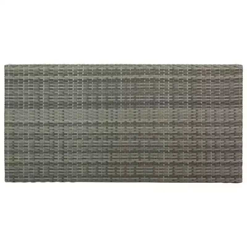 vidaXL Garden Bar Set Poly rattan Medium Removable Covers