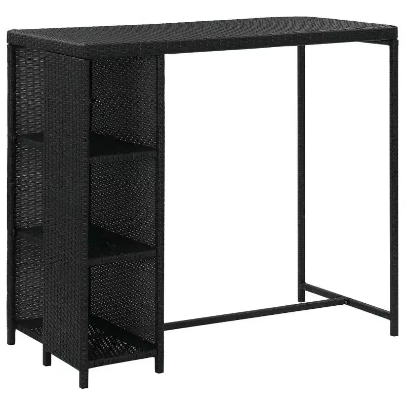 vidaXL Garden Bar Set Poly rattan Medium Removable Covers