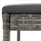 vidaXL Garden Bar Set Poly rattan Medium Removable Covers