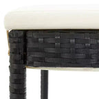 vidaXL Garden Bar Set Poly rattan Medium Removable Covers