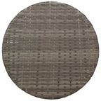 vidaXL 3 Piece Bistro Set with Cushions Gray Poly Rattan