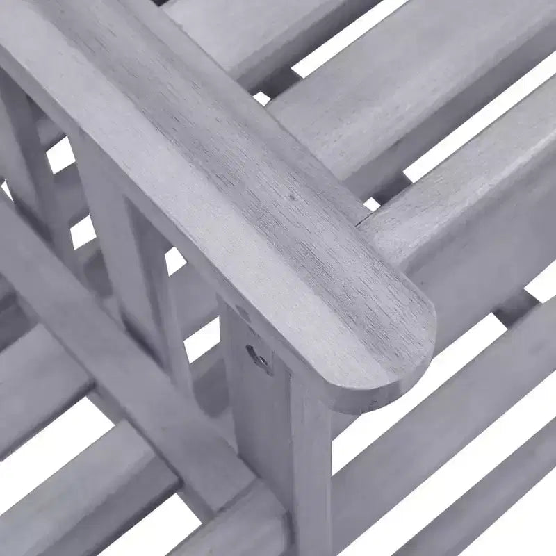 vidaXL Patio Chairs with Tea Table 62.6x24x36.2 Solid Acacia Wood