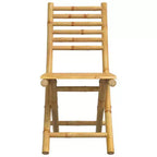 vidaXL Bistro Set Natural Bamboo Bamboo Standard Size Foldable