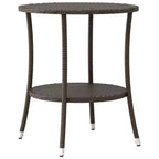 vidaXL Bistro Set with Cushions Poly Rattan
