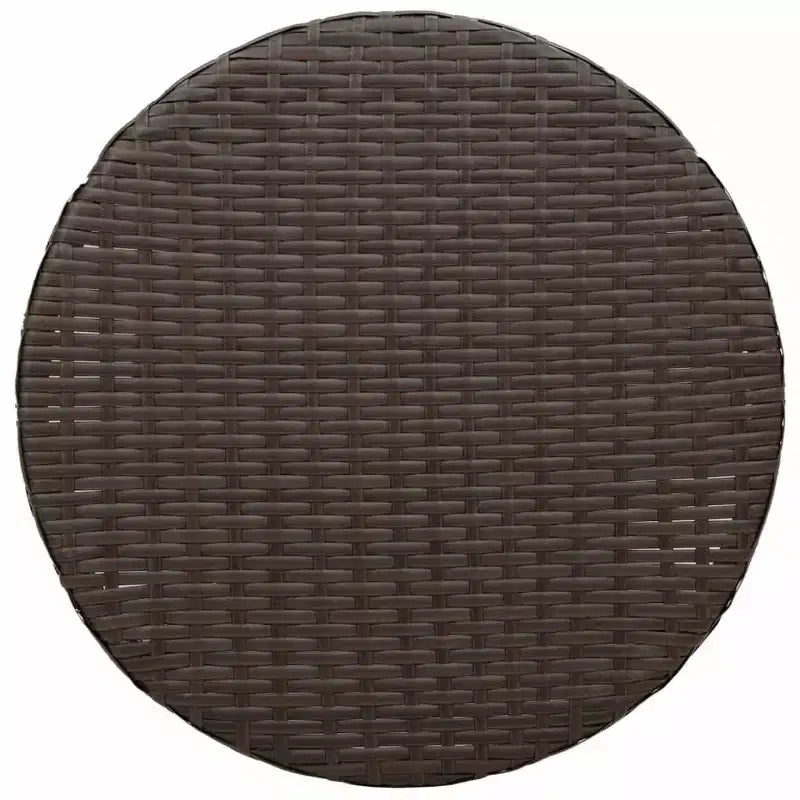 vidaXL Bistro Set with Cushions Poly Rattan