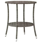 vidaXL Bistro Set with Cushions Poly Rattan