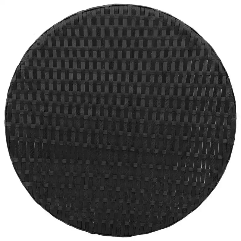 vidaXL Bistro Set with Cushions Poly Rattan