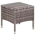 vidaXL Patio Bistro Set Outdoor Furniture Set Wicker Table and Chairs Rattan