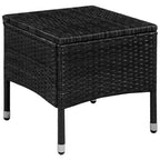 vidaXL Patio Bistro Set Outdoor Furniture Set Wicker Table and Chairs Rattan