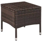 vidaXL Patio Bistro Set Outdoor Furniture Set Wicker Table and Chairs Rattan