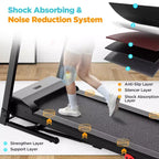 3.75HP Treadmill 300lb Capacity, Incline Folding Treadmill, 64+7 Smart Program, 7.5MPH, APP Control,Treadmill for Home Jogging Walking w/ HiFi Speaker