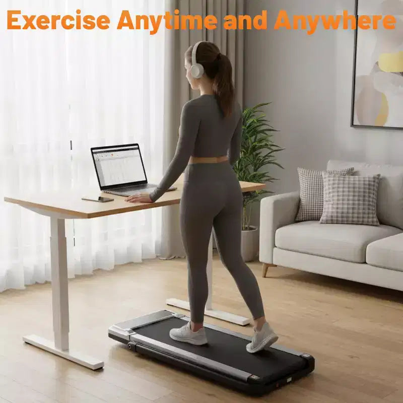 Okak Armless Walking Pad Treadmill with 200LBS Capacity, 3-IN-1 Portable Treadmill, Compact Treadmill for All Age Runner