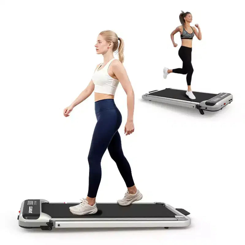 Okak 3-IN-1 Under Desk Treadmill with Remote Control & LED Display, Folding Treadmill with Incline, Walking Pad with Handle Bar