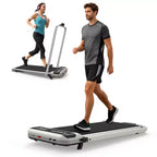 Okak 3-IN-1 Under Desk Treadmill with Remote Control & LED Display, Folding Treadmill with Incline, Walking Pad with Handle Bar