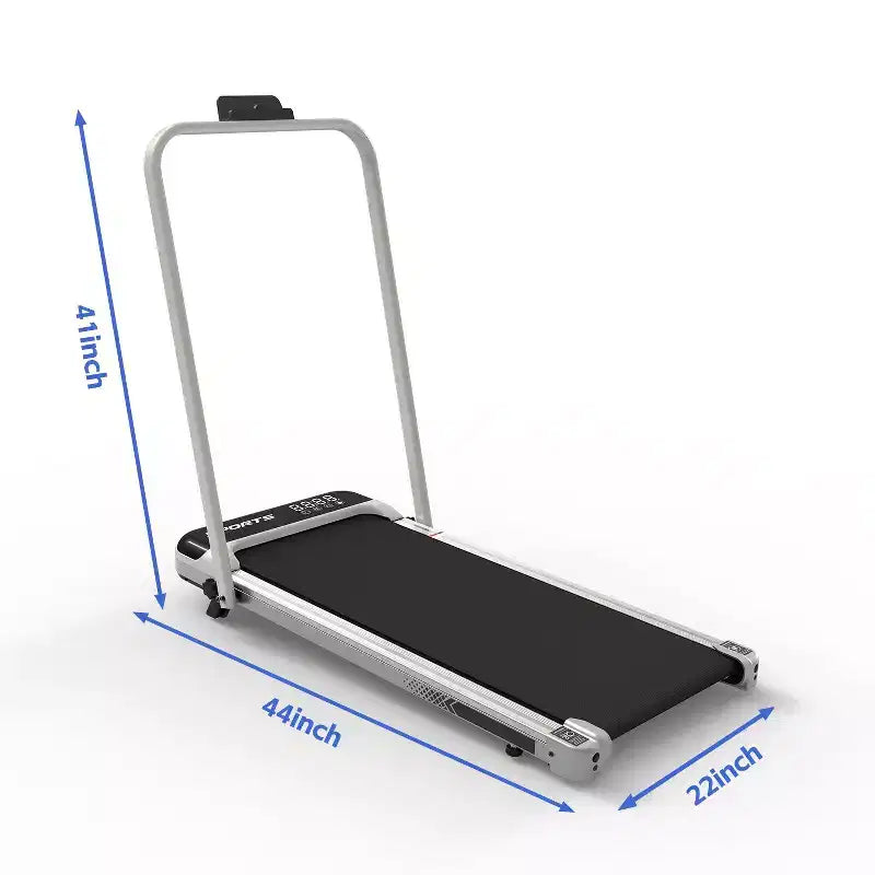 Okak 3-IN-1 Under Desk Treadmill with Remote Control & LED Display, Folding Treadmill with Incline, Walking Pad with Handle Bar