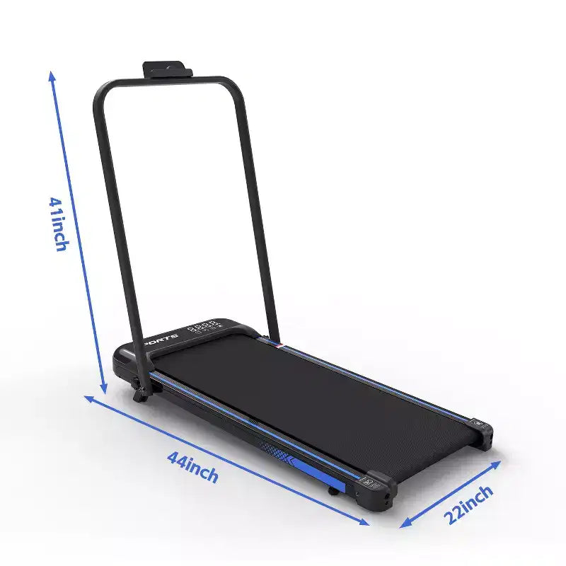 Okak 3-IN-1 Under Desk Treadmill with Remote Control & LED Display, Folding Treadmill with Incline, Walking Pad with Handle Bar