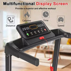 Okak Walking Pad with 265LBS Weight Capacity, Portable Treadmill with LED Display, Space-Saving Treadmills for Home and Office, Black