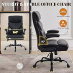 Office Chair with High Back,Computer Desk Chair Adjustable Height, Backrest Tilt Angle, Lumbar Support Swivel Rolling Wheels Comfy for Office Gaming