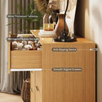 8 Drawer Dresser for Bedroom, 55W Wood Chest of Drawers with Metal Legs, Clothes Storage Organizer,Closet Dresser & TV Stand for Hallway