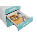 Secure 3-Drawer Metal File Cabinet with Lock  Fully Assembled Mobile Filing Cabinet for A4/Letter/Legal  Under Desk, 5 Wheels, Rolling