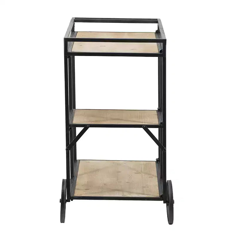 Shelf with Wheels Mobile Storage Unit 32.3x15.7x26.8