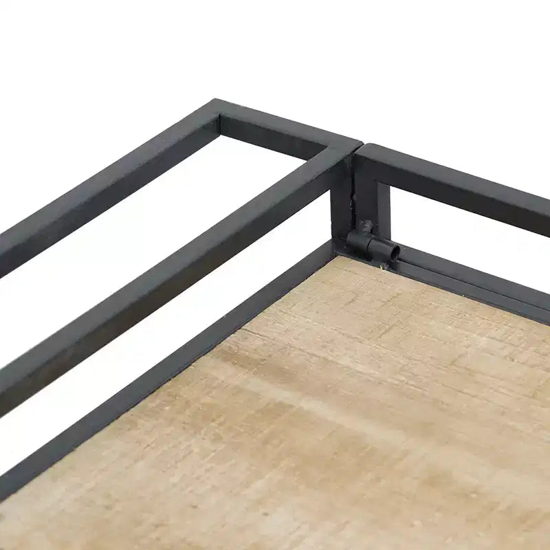 Shelf with Wheels Mobile Storage Unit 32.3x15.7x26.8