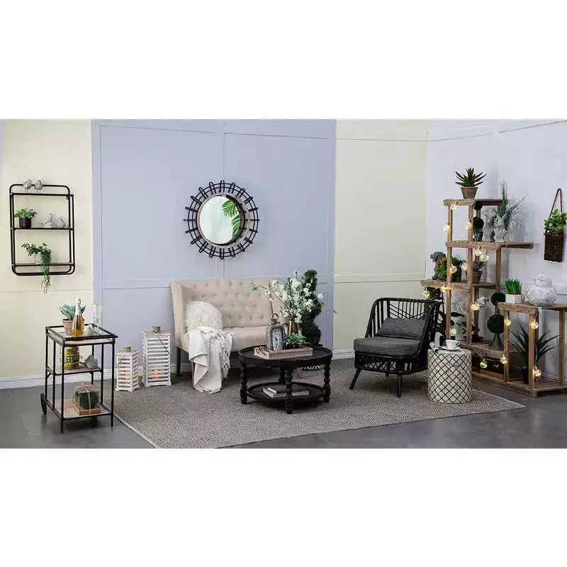 Shelf with Wheels Mobile Storage Unit 32.3x15.7x26.8