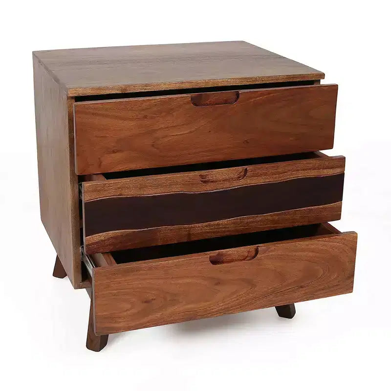 Nightstand Table for Bedroom Storage 21.5x16.5x23