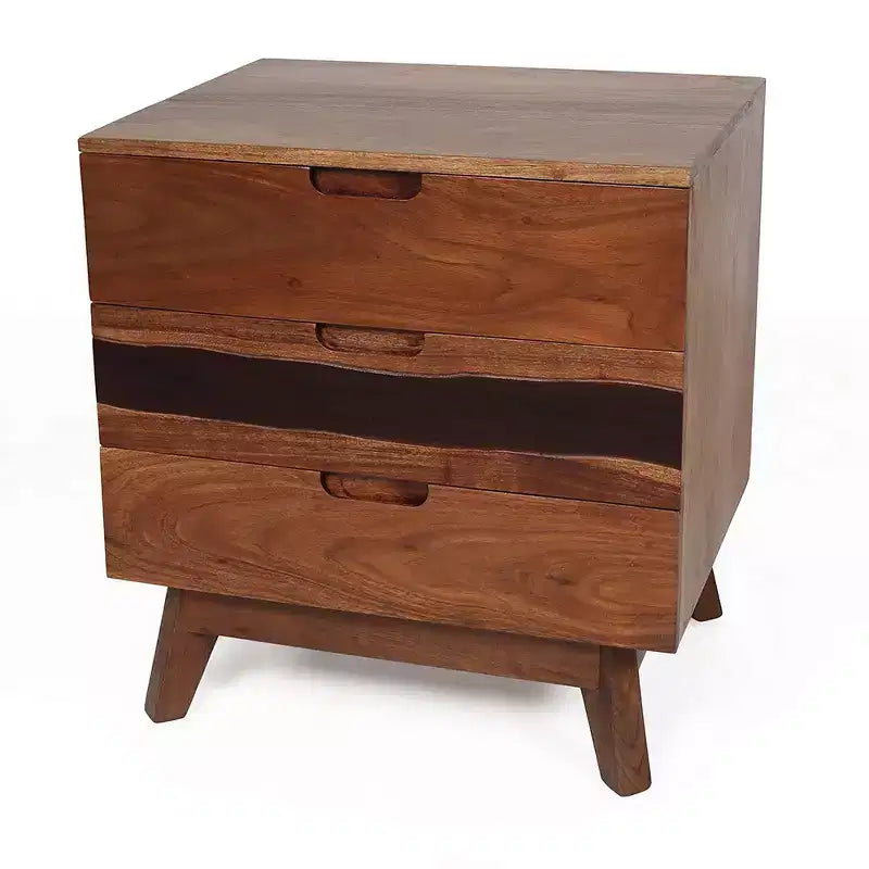 Nightstand Table for Bedroom Storage 21.5x16.5x23