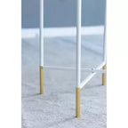 Set of 2 Mirrored Top Side Tables Accent Furniture