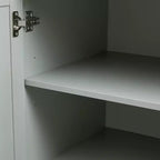 GDFStudio Sienna Modern Wood Freestanding Bathroom Storage Cabinet with Three Drawers and Adjustable Shelf