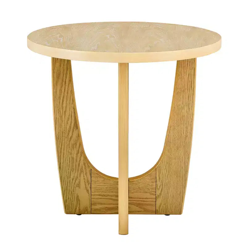 GDFStudio Bartlett Wooden 25 Round End Table