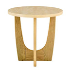 GDFStudio Bartlett Wooden 25 Round End Table