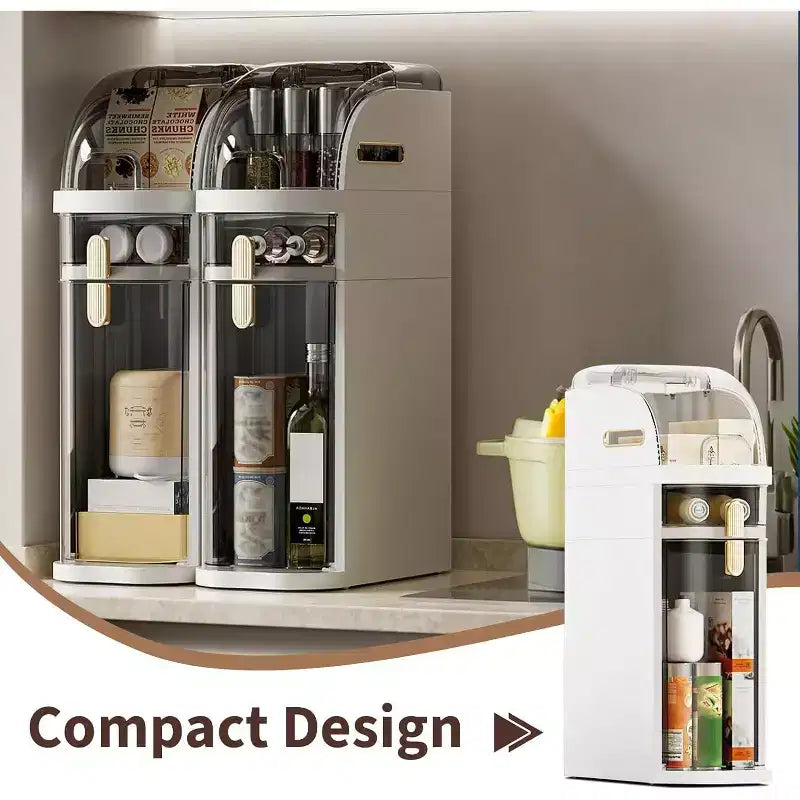 Ultra-Thin Storage Cabinet with Wheels - 3-Tier Slim Narrow Organizer for Small Spaces, Transparent Drawers, Waterproof & Sturdy ABS+PP
