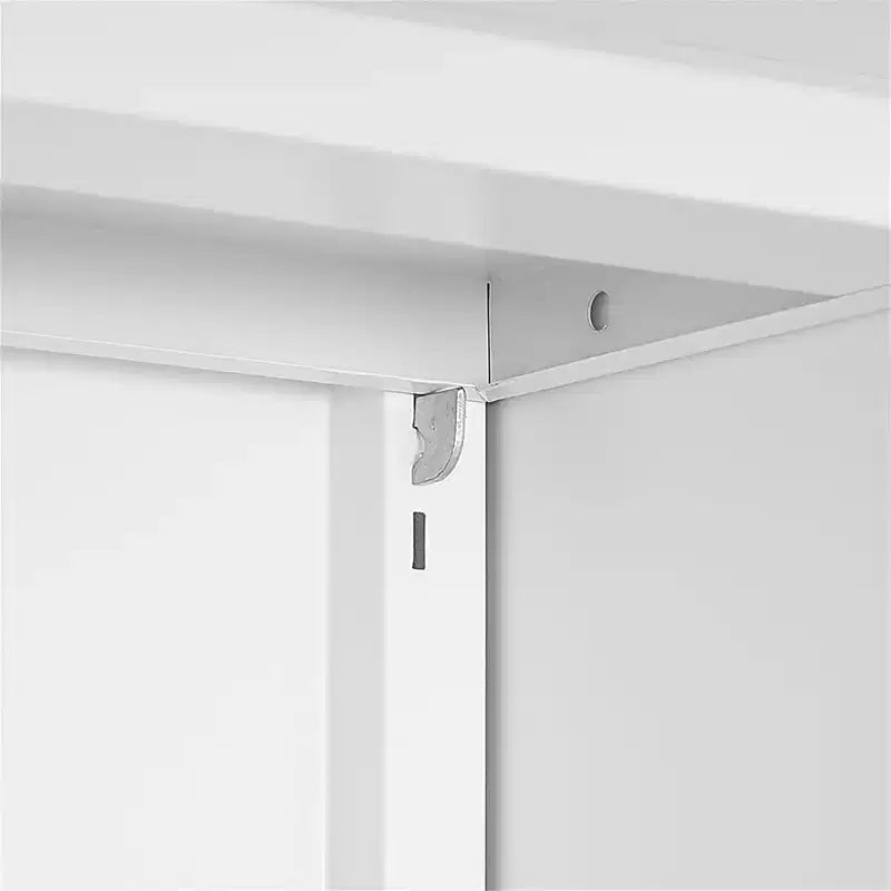 COZONY Printer Stand with Storage, 3D Heavy Duty Printer Table, Adjustable Shelf, Double-Door, on Wheels, Metal Fax Machine Table for Home Office