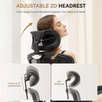 Ergonomic Office Chair High Back Mesh Computer Chair with Adjustable Headrest, Swivel Rolling Desk Chair for Home Office and Gaming Room