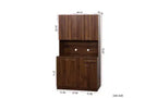 TUYOHW 6-Door Storage Cabinet, 70.87 Tall Wardrobe & Kitchen Cabinet with Drawer & Open Shelf, MDF Kitchen Pantry Cabinet & Bedroom Hutch