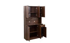 TUYOHW 6-Door Storage Cabinet, 70.87 Tall Wardrobe & Kitchen Cabinet with Drawer & Open Shelf, MDF Kitchen Pantry Cabinet & Bedroom Hutch