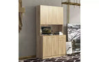 TUYOHW 6-Door Storage Cabinet, 70.87 Tall Wardrobe & Kitchen Cabinet with Drawer & Open Shelf, MDF Kitchen Pantry Cabinet & Bedroom Hutch