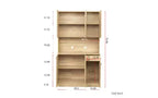 TUYOHW 6-Door Storage Cabinet, 70.87 Tall Wardrobe & Kitchen Cabinet with Drawer & Open Shelf, MDF Kitchen Pantry Cabinet & Bedroom Hutch