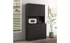 TUYOHW 6-Door Storage Cabinet, 70.87 Tall Wardrobe & Kitchen Cabinet with Drawer & Open Shelf, MDF Kitchen Pantry Cabinet & Bedroom Hutch