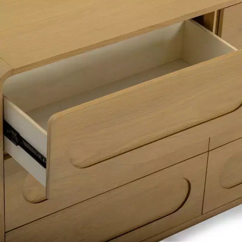 Teamson Home Tenley Modern 6-Drawer Wood Dresser, Storage Cabinet with Push-Open Drawers