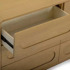 Teamson Home Tenley Modern 6-Drawer Wood Dresser, Storage Cabinet with Push-Open Drawers