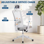 Ergonomic Mesh Desk Chair | Padded Headrest & Wheels | Gaming/Office Chair for E-Sport Room, Office, Bedroom