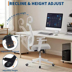Ergonomic Mesh Desk Chair | Padded Headrest & Wheels | Gaming/Office Chair for E-Sport Room, Office, Bedroom
