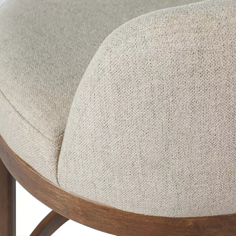 Christopher Knight Home Shinji Modern Rubberwood Upholstered Bar Stools (Set of 2)