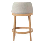 Christopher Knight Home Shinji Modern Rubberwood Upholstered Bar Stools (Set of 2)